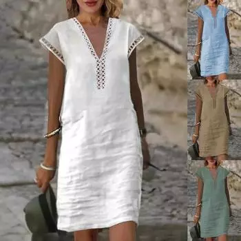 Женское кружевное шитье с V-образным вырезом, изысканная вышитая вышивка L синий