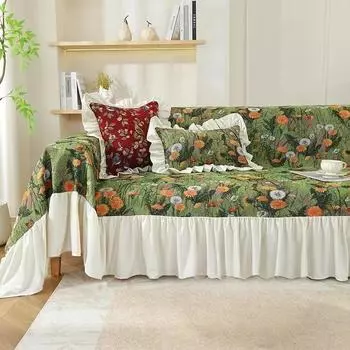 Новое маленькое свежее полотенце для дивана Dandelion, все включено, универсальный нескользящий чехол для дивана, высококачественная юбка, подушка для дивана 130x180cm