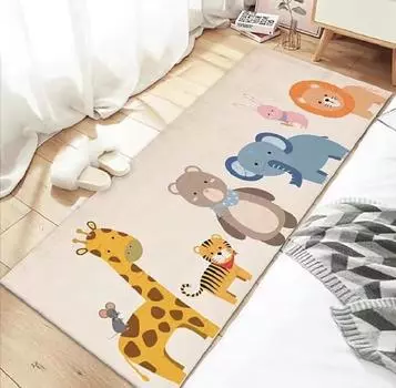 Новое милое одеяло с рисунком из мультфильма для спальни, эркера, кабинета, полный ковер, детский коврик для ползания, кристальный бархатный ковер 60*160cm