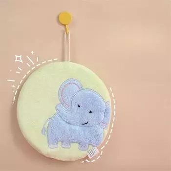Новое милое полотенце для рук в виде слона, подвесное полотенце для рук, детское полотенце для рук, носовой платок для ванной комнаты telemagenta