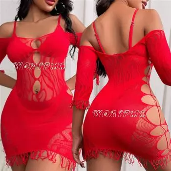 Новое модное эластичное облегающее платье в сеточку, эротическое прозрачное обтягивающее нижнее белье, костюм, женская юбка, сексуальное нижнее белье XXS