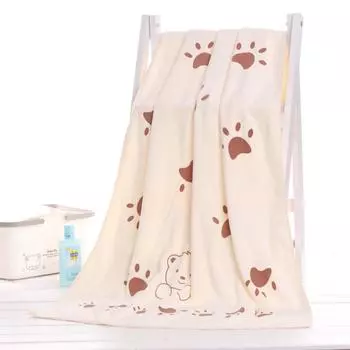 Новое модное банное полотенце из ультратонкого волокна с утолщенным и впитывающим мультяшным принтом, пляжное полотенце для взрослых 70*140cm синий