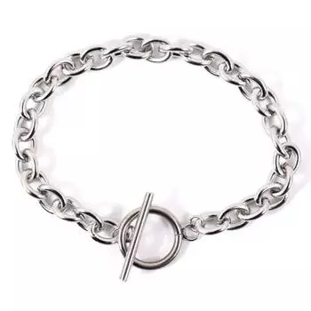 Новое модное массивное ожерелье-цепочка, женское простое ожерелье-цепочка с застежкой из нержавеющей стали, ювелирное изделие в подарок