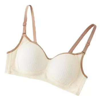 Новое модное нижнее белье без стального обода в тон, полосатое нижнее белье для девочек, удобный и милый студенческий бюстгальтер с плоской грудью 70 розовый