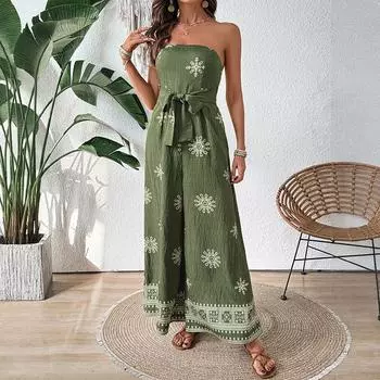 Новое модное повседневное универсальное женское летнее свободное и повседневное однотонное длинное платье из хлопка и конопли S зелёный