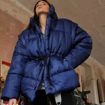 Новое модное утолщенное элегантное пальто со съемным рукавом, женское длинное теплое женское водонепроницаемое элегантное свободное женское осеннее с капюшоном и меховым воротником, регулируемое XS