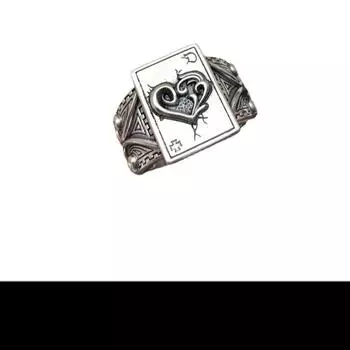 Новое мужское кольцо из стерлингового серебра 925 пробы с персонализированным квадратным покером в стиле панк, ротанга, травы, хип-хопа, тайское серебряное кольцо Resizable