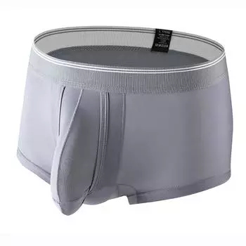 Новое мужское нижнее белье Ice Silk Cool Plus Size, боксеры со средней талией, дышащие трусы, трусы для мужчин M белый