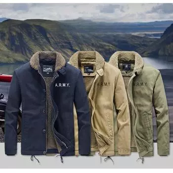Новое мужское осенне-зимнее пальто с хлопковой подкладкой, вельветовая повседневная флисовая куртка из овечьей шерсти с хлопковой подкладкой M легкие хаки