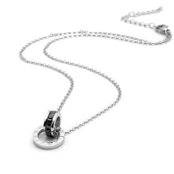 Новое мужское ожерелье из титановой стали Tide в стиле хип-хоп из Японии и Южной Кореи, персонализированное римское ожерелье из титановой стали