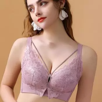 Новое нижнее белье большого размера с тонкой полной чашкой, женское, без стального кольца, собранное, регулируемое, сексуальное, кружевное, бюстгальтерное белье 36/80 чёрный