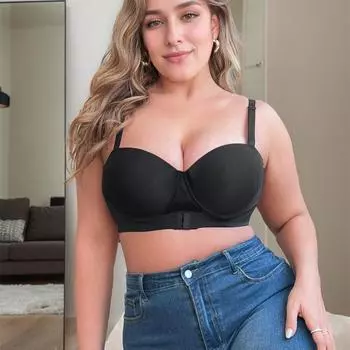 Новое нижнее белье большого размера, сексуальный кружевной бюстгальтер со сборками, женский большой бюстгальтер 90D