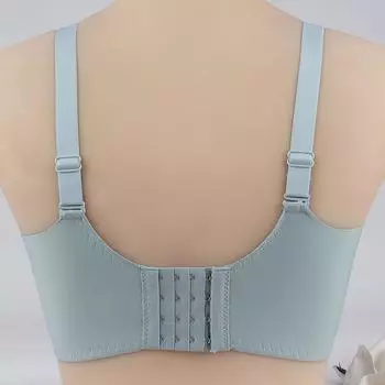 Новое нижнее белье из немагнитных материалов, бюстгальтеры для маленькой груди, собирающие и регулирующие грудь, без стальных ободов, дышащие бюстгальтеры из хлопка средней и большой плотности, а также летнее нижнее белье. 34/75B чёрный