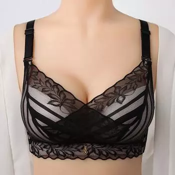Новое нижнее белье маленькая грудь сексуальный бюстгальтер маленький свежий топ бюстгальтер женский удобный бюстгальтер 70B чёрный
