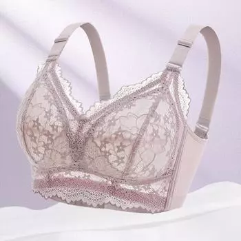 Новое нижнее белье, женское нижнее белье с большой грудью, большой размер, нижнее белье ММ, бюстгальтер с большой грудью, ультратонкий летний бюстгальтер 75B чёрный