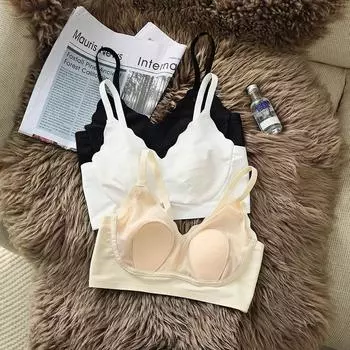 Новое нижнее белье, женское нижнее белье с большой грудью, маленькие кроличьи уши, чашка, не оставляющая следов, бюстгальтер против провисания груди 70 белый