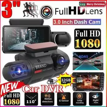 Новое обновление 1080P Full HD Автомобильная камера Зеркало заднего вида Видеорегистратор Камера Резервного Копирования Передняя И Задняя Двойной Объектив Видеорегистратор Реверсивный чёрный