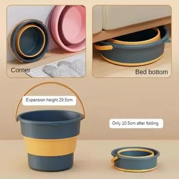 Новое оптовое складное ведро 17л, портативное складное ведро для мытья, рыбалки, силиконовое ведро, складное ведро для кемпинга и дома