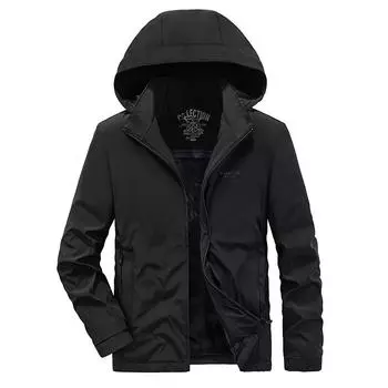 Новое осенне-зимнее хлопковое пальто плюс бархатное пальто утолщенное свободное большого размера ветрозащитное спортивное модное повседневное хлопковое пальто L