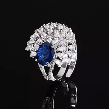 Новое осенне-зимнее кольцо с рубином и цирконом, овальное кольцо с инкрустацией в виде цветка, универсальное модное женское украшение высокого класса