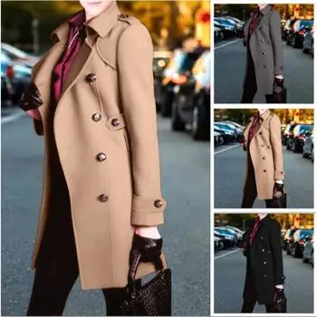 Новое осенне-зимнее толстое шерстяное женское пальто Nizi Coat S