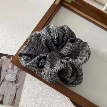Новое Осеннее Элегантное Клетчатое Кольцо для Волос для Женщин Хвост Помпон Резинки для Волос Эластичная Повязка Веревки Аксессуары для Девочек Головной Убор