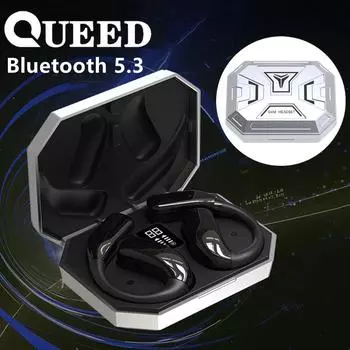 Новое OWS беспроводное Bluetooth-ухо с открытым механическим ветровым движением E-sports высокое качество звука чёрный