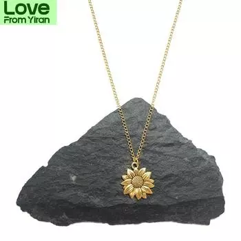 новое ожерелье Cxwind из нержавеющей стали с подвеской. Серьги-подсолнухи, колье, подвески для женщин, подруги, день рождения, ключицы, ювелирные изделия золотой