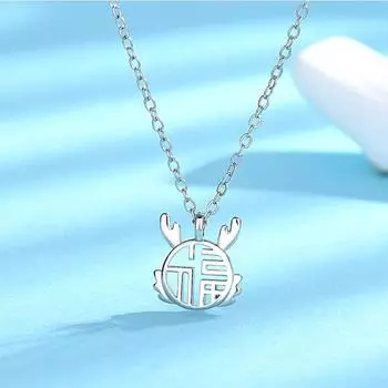 Новое ожерелье для женщин в стиле ретро, национальный тренд, благословенные персонажи, подарок на день рождения