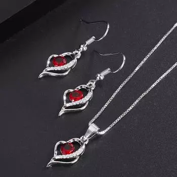 Новое ожерелье из циркона, легкая роскошная подвеска из драгоценного камня Параиба класса люкс Earrings