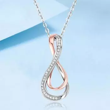 Новое ожерелье из стерлингового серебра 925 пробы 0,8 мм, ожерелье из муассанита для женщин, 8 форм, блестящий кулон, очаровательные ювелирные изделия, Рождественский подарок GRA