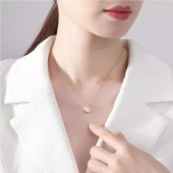 Новое ожерелье из стерлингового серебра S925, женское ожерелье с ракушкой Fritillary Shell Tide Bright Star and Moon, подвеска на ключицу, ювелирное изделие