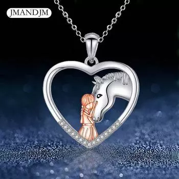 Новое ожерелье Love, модные универсальные украшения для девочек и лошадей, ожерелье, женские нишевые аксессуары