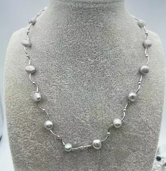 Новое ожерелье маленького дизайна с пресноводным жемчугом и звездой неба