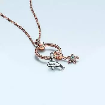 Новое ожерелье Pan Blue из стерлингового серебра 925 пробы, серия «Ракушка Океан», высококачественный подарок, многостильный, самый популярный женский