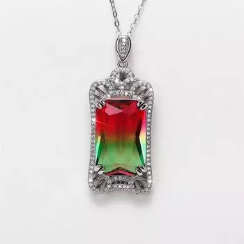 Новое ожерелье с цветным кубическим цирконом AAA +, женские роскошные аксессуары для вечерние вечеринки, уникальные подарки, модные украшения ручной работы с CZ 42cm