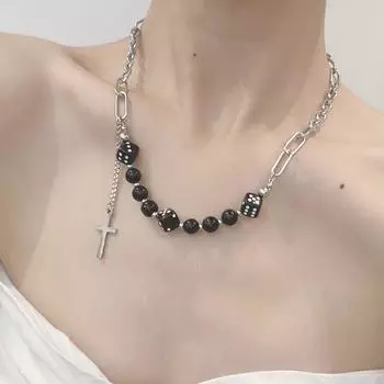 Новое ожерелье с кисточками и крестом из титановой стали в стиле хип-хоп, крутые стильные аксессуары, модная ювелирная подвеска для женщин