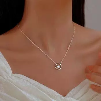 Новое ожерелье с одной ракушкой, модное нишевое дизайнерское ожерелье с подвеской в форме ракушки, женский подарок, ювелирные аксессуары