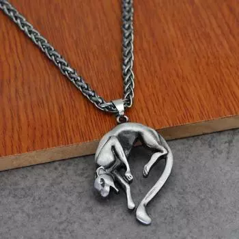 Новое ожерелье с подвеской Tengu, ожерелье в стиле панк-поп, ретро мужское ювелирное ожерелье с подвеской серебряный