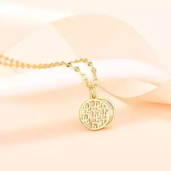 Новое ожерелье с подвеской в виде полой ракушки для женщин в стиле ретро в стиле Гонконга, Хепберн, высококачественное женское ожерелье для женщин, длинное, годичное