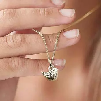 Новое ожерелье с подвеской в виде милой птицы, роскошное колье-чокер золотого цвета для женщин, модные аксессуары на шею для свадебной вечеринки 42cm