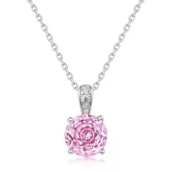 Новое ожерелье с подвеской в виде розы тысячелетия 3a из циркония S925, серебро, супер вспышка цвета, цепочка с сокровищами на ключицы, роскошная мода