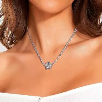 Новое ожерелье с подвеской в виде магнитной звезды, модное роскошное многослойное ожерелье с пятиконечной звездой, инкрустированное бриллиантами, женские ювелирные изделия, подарки