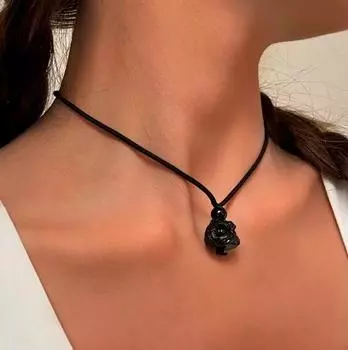 Новое ожерелье с подвеской в виде танца льва, регулируемое плетеное ожерелье, женское модное ювелирное изделие Joker.