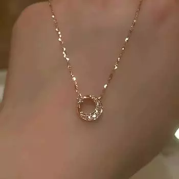 Новое ожерелье со звездами Солнца и Луны для девочек, высококачественная и изысканная цепочка на ключицу, модное и универсальное ожерелье для подруги