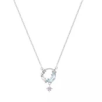 Новое ожерелье Star River Star для женщин, воплощающее мечту, Niche Ins, высококачественный дизайн, легкая роскошная цепочка Star Moon Collarbone