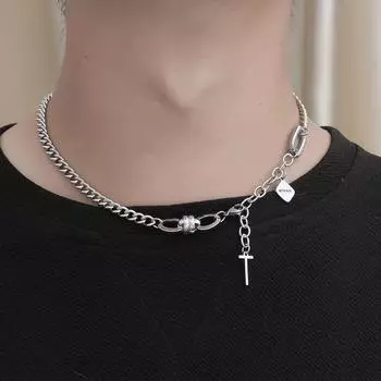 Новое ожерелье Tide, мужское хип-хоп Титани, персонализированные нишевые стальные персональные аксессуары High Street, дикие аксессуары yl510