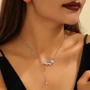 Новое ожерелье в виде цветка тюльпана, украшенное подвеской в виде кисточки с любовью, для женщин и девочек, подарки на праздничные вечеринки