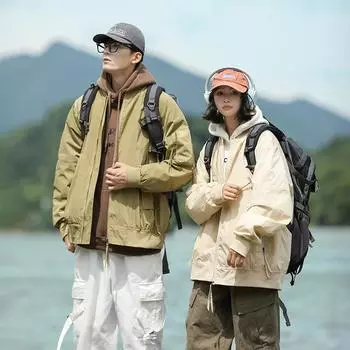 Новое пальто мужское весенне-осеннее с капюшоном, модный тренчкот, повседневная куртка, простой свободный топ для пары M