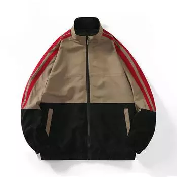 Новое пальто мужское весна и осень новая куртка с воротником-стойкой повседневный спортивный тонкий тренчкот корейская версия тренд M хаки